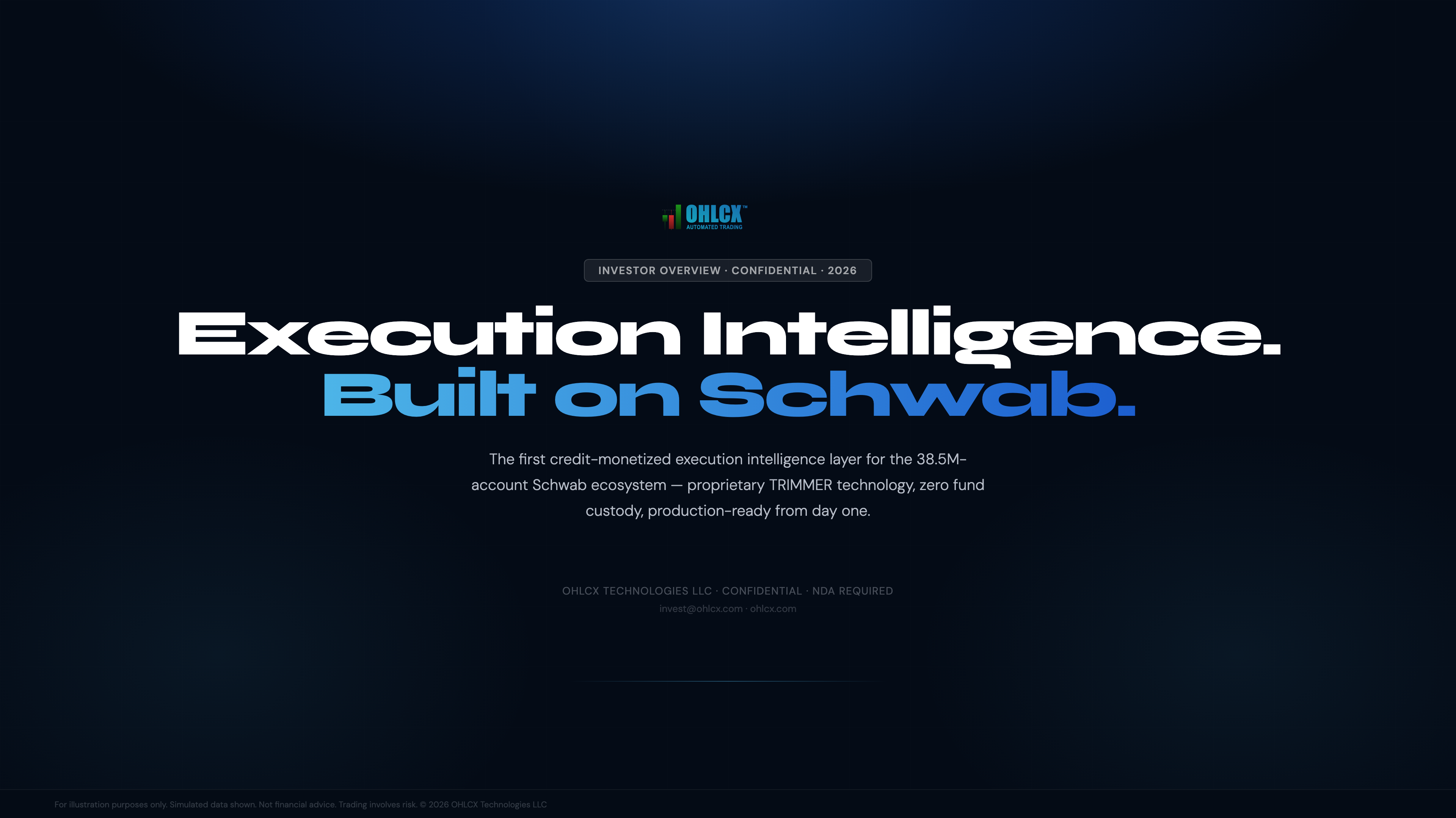 Investor deck slide 1 of 9