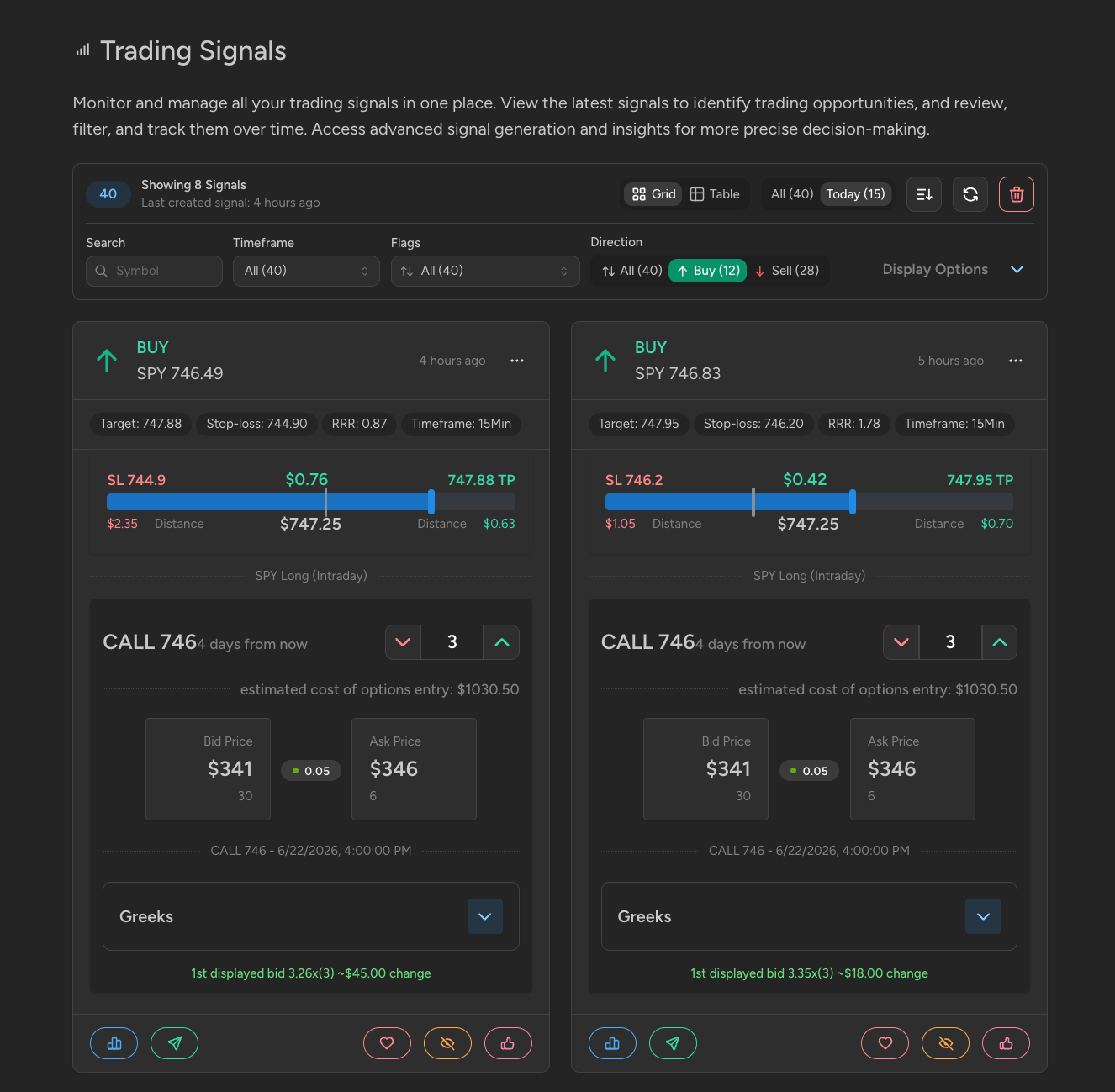 Signals Feed